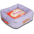 Touchdog ® 'Polka-Striped' Designer Premium Squared Dog Bed