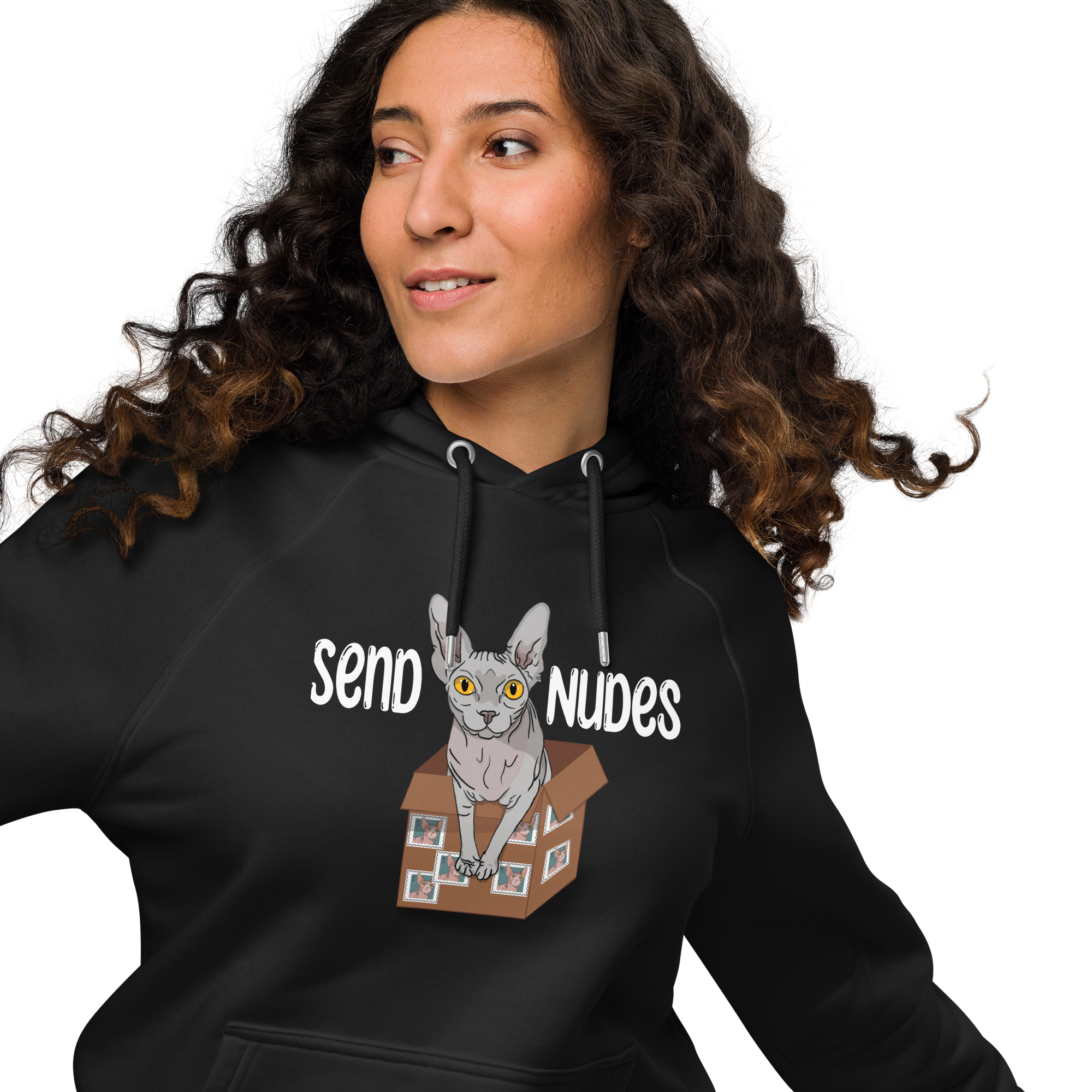 "SEND NUDES" WOMEN'S ECO HOODIE