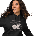"ANATOMY OF A SPHYNX" WOMEN'S ECO HOODIE