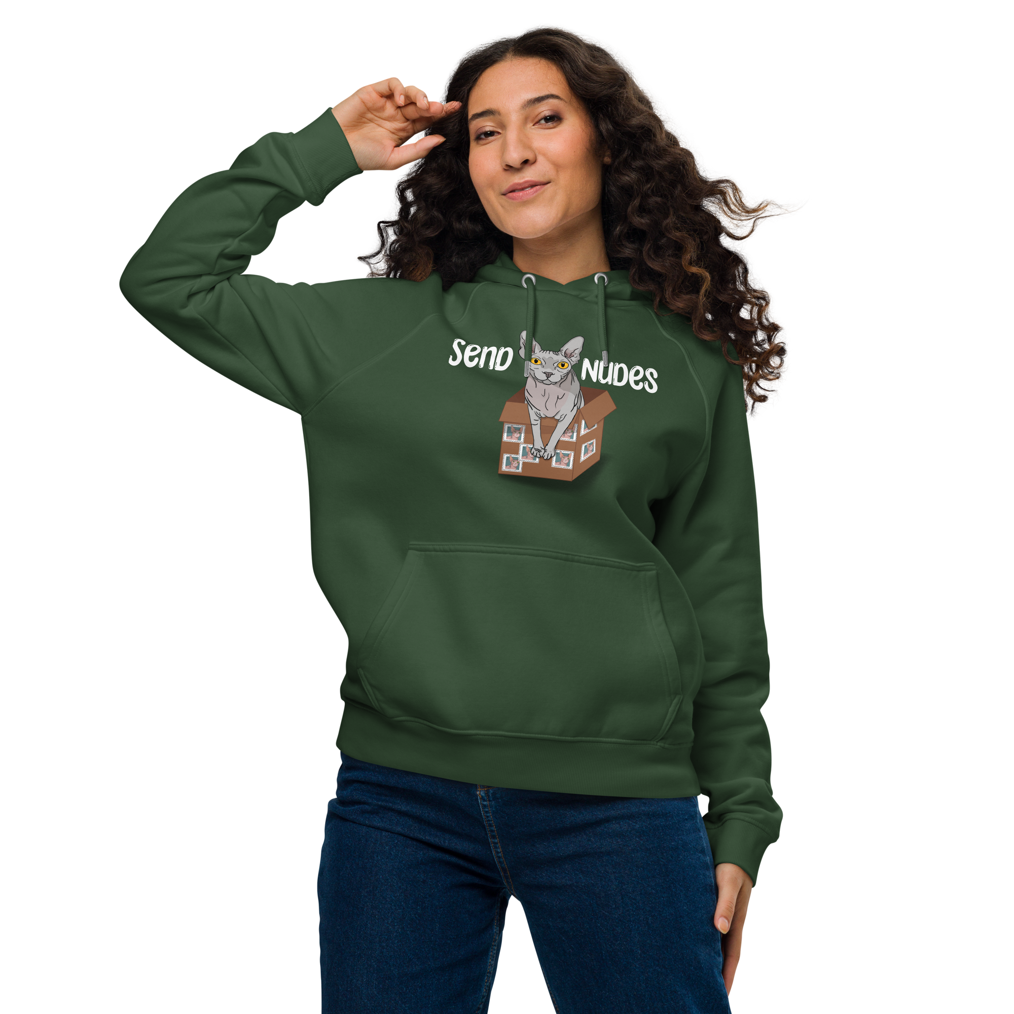 "SEND NUDES" WOMEN'S ECO HOODIE