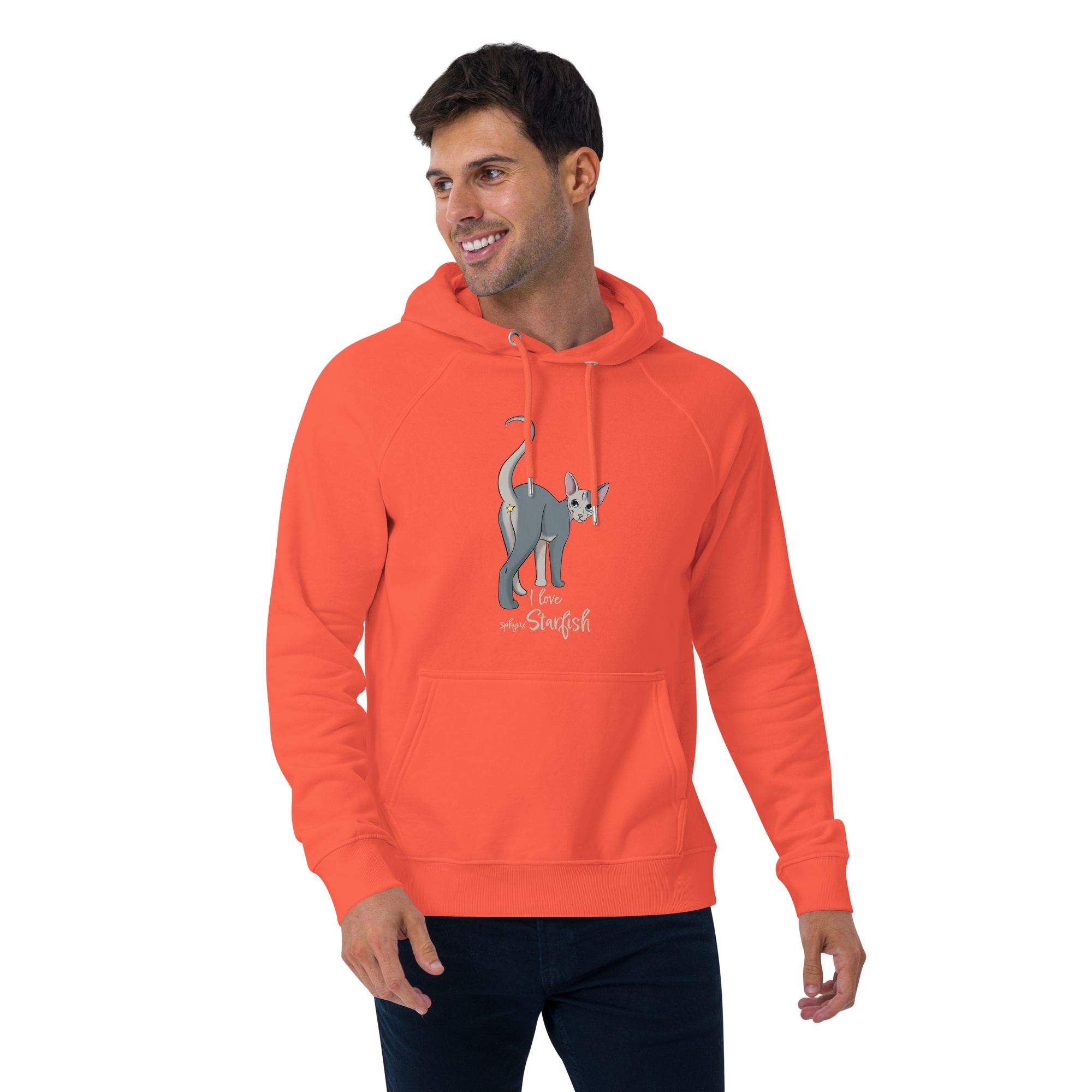 "I LOVE SPHYNX STARFISH" UNISEX ECO HOODIE