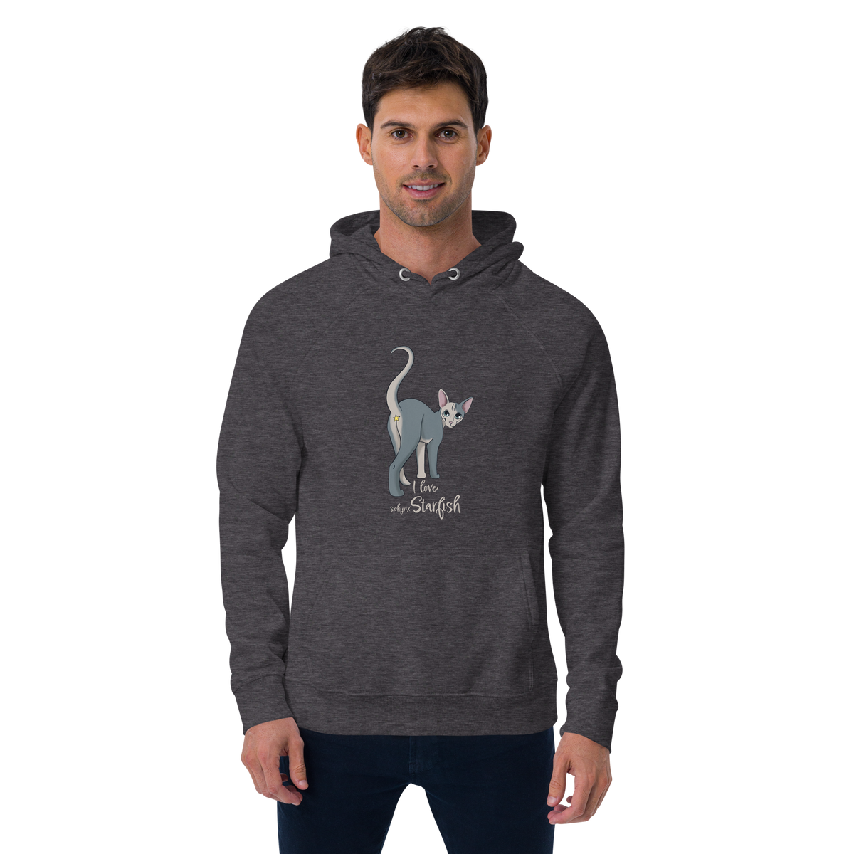 "I LOVE SPHYNX STARFISH" UNISEX ECO HOODIE