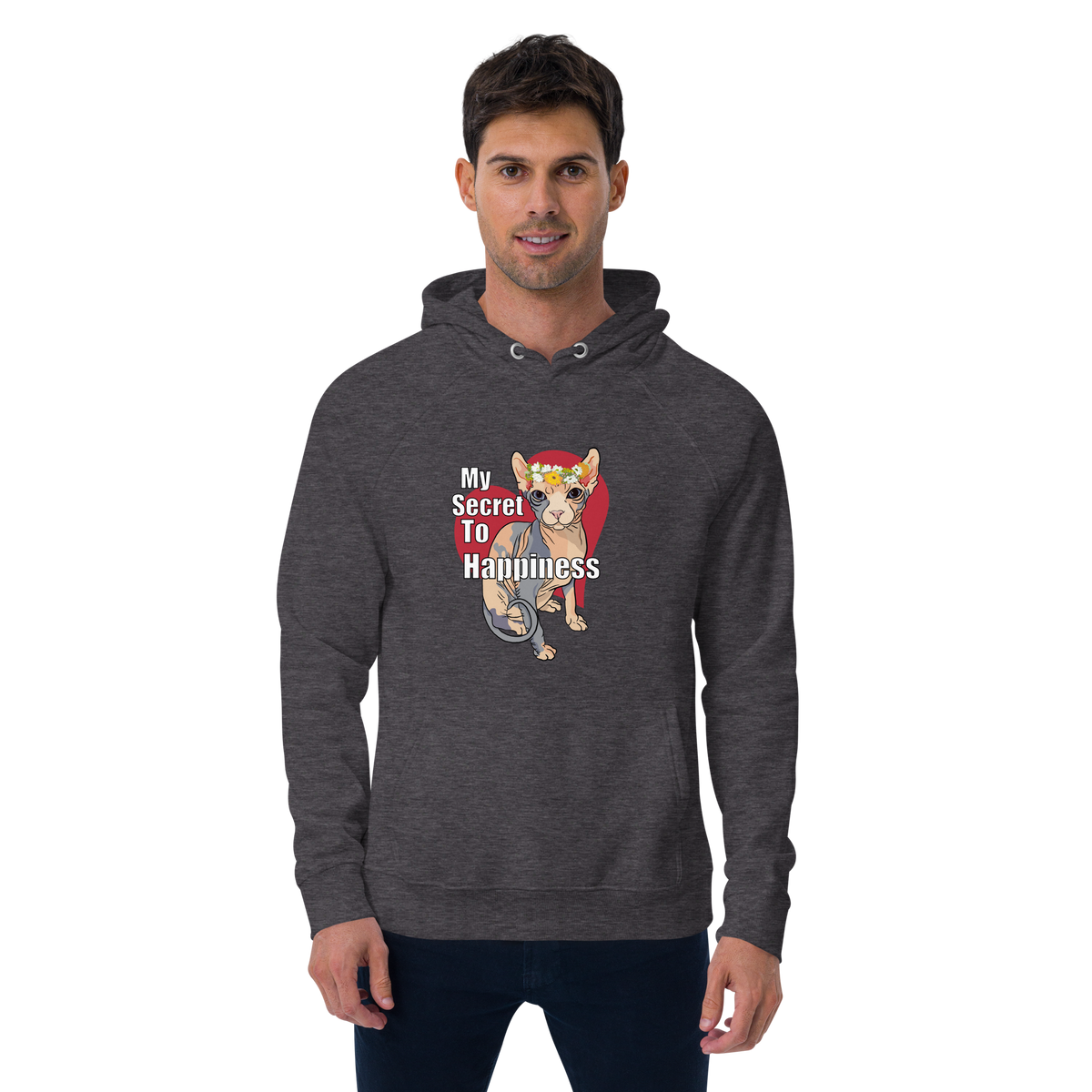 "MY SECRET TO HAPPINESS" UNISEX ECO TEE