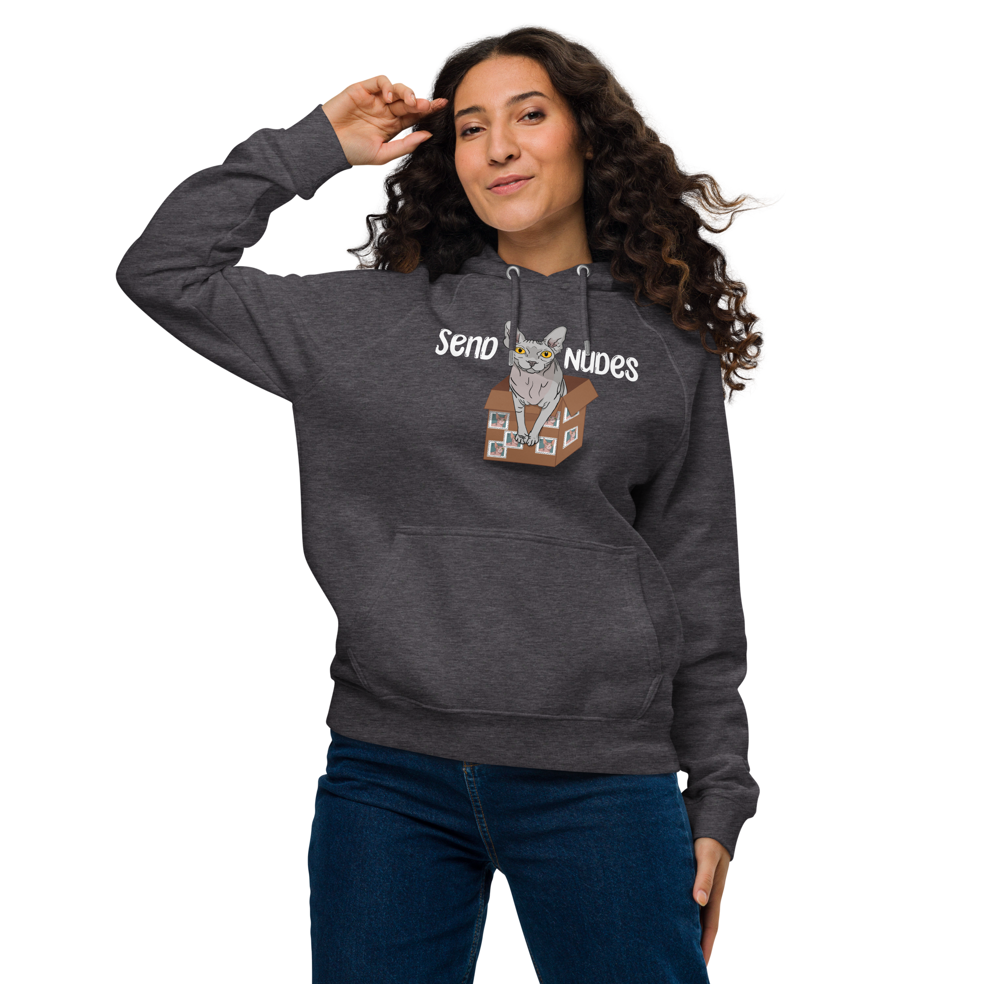 "SEND NUDES" WOMEN'S ECO HOODIE