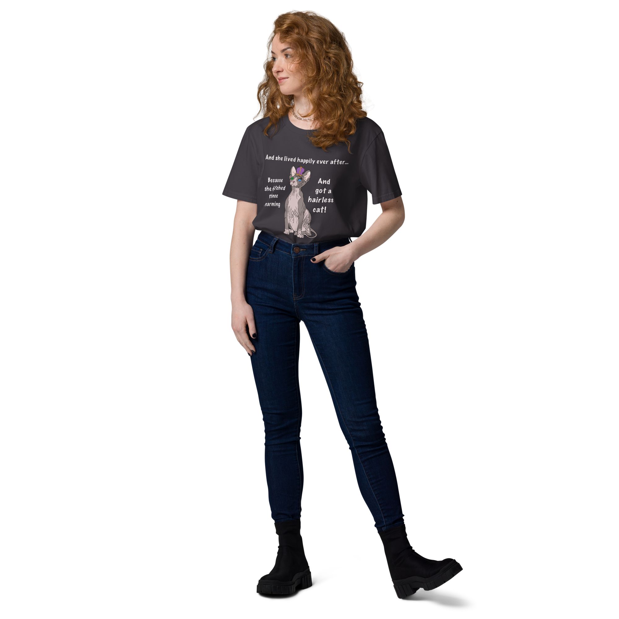 "DITCHED PRINCE CHARMING & GOT A SPHYNX CAT" ECO TEE
