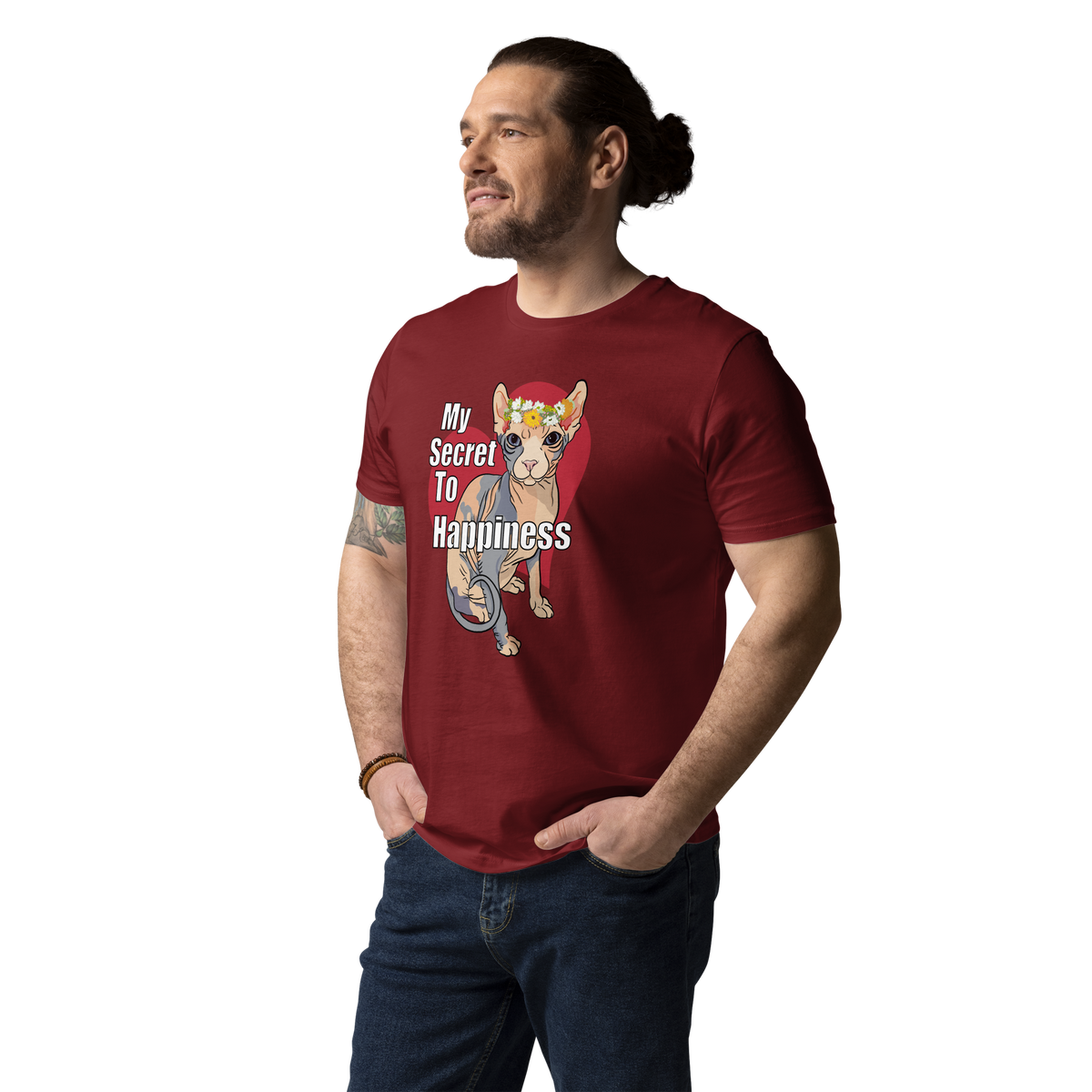 "MY SECRET TO HAPPINESS" UNISEX ECO TEE