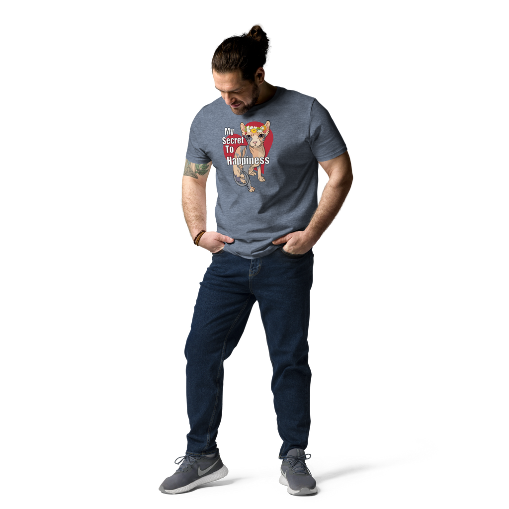 "MY SECRET TO HAPPINESS" UNISEX ECO TEE