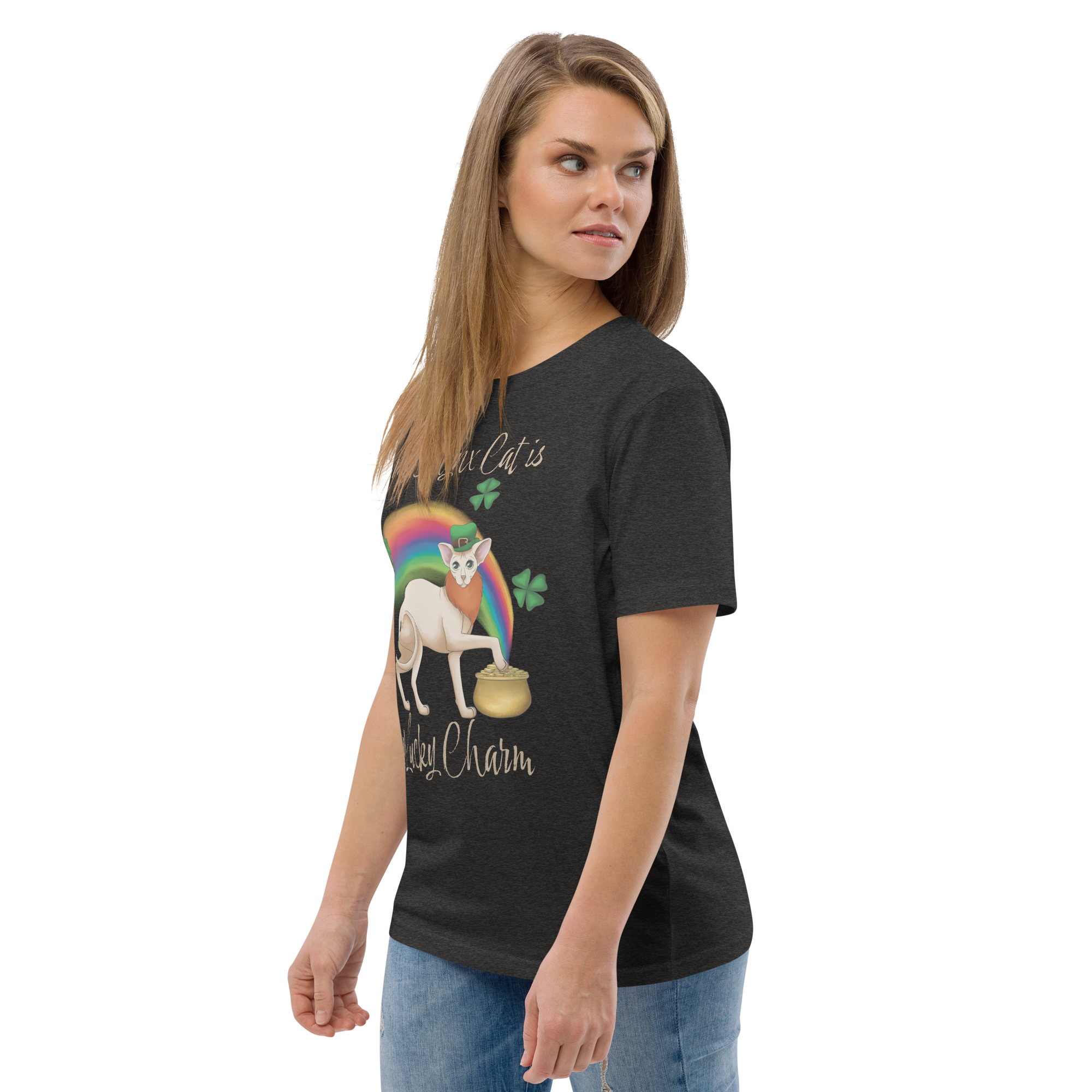 "MY SPHYNX CAT IS MY LUCKY CHARM" - UNISEX TEE