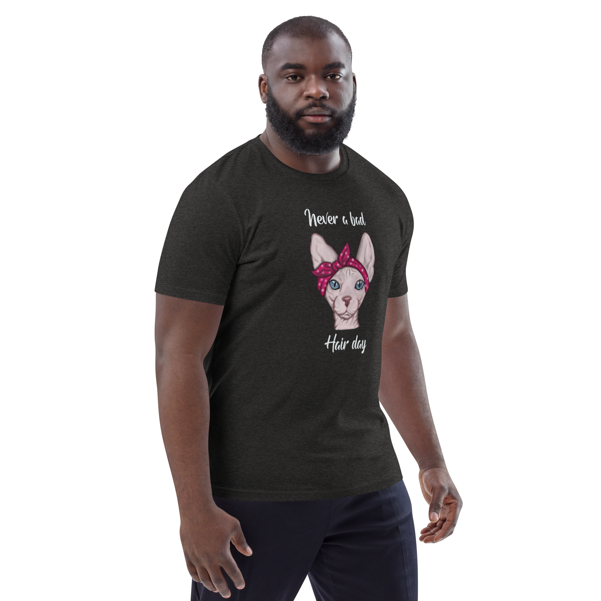 "NEVER A BAD HAIR DAY" UNISEX ECO TEE