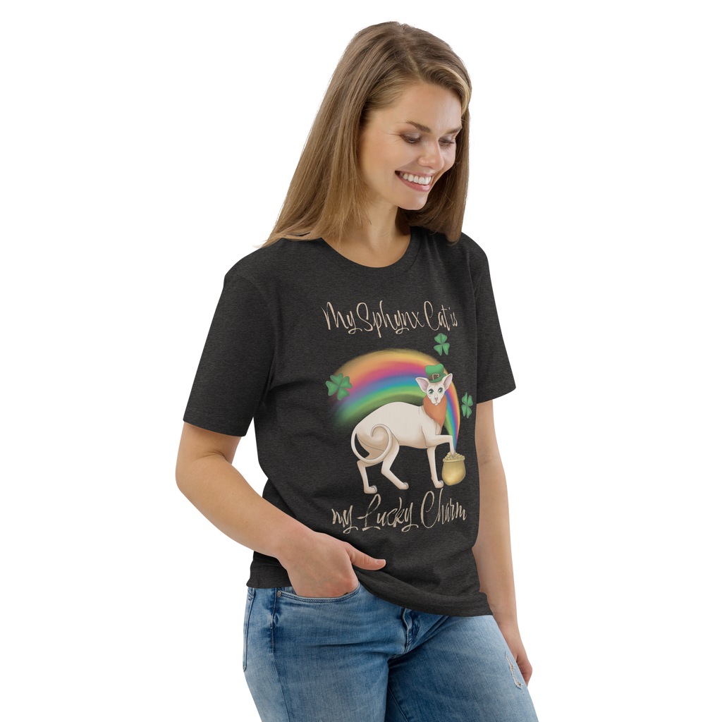 "MY SPHYNX CAT IS MY LUCKY CHARM" - UNISEX TEE