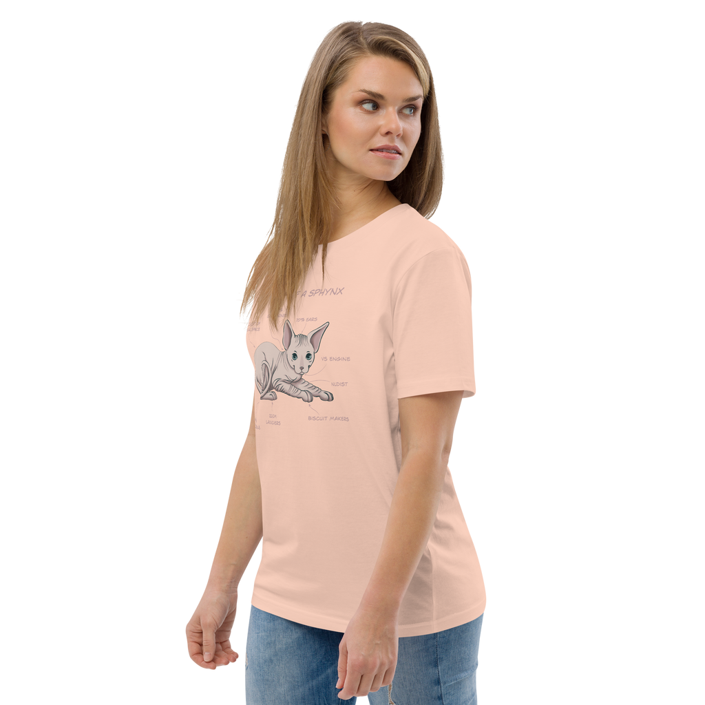 "ANATOMY OF A SPHYNX" UNISEX ORGANIC TEE