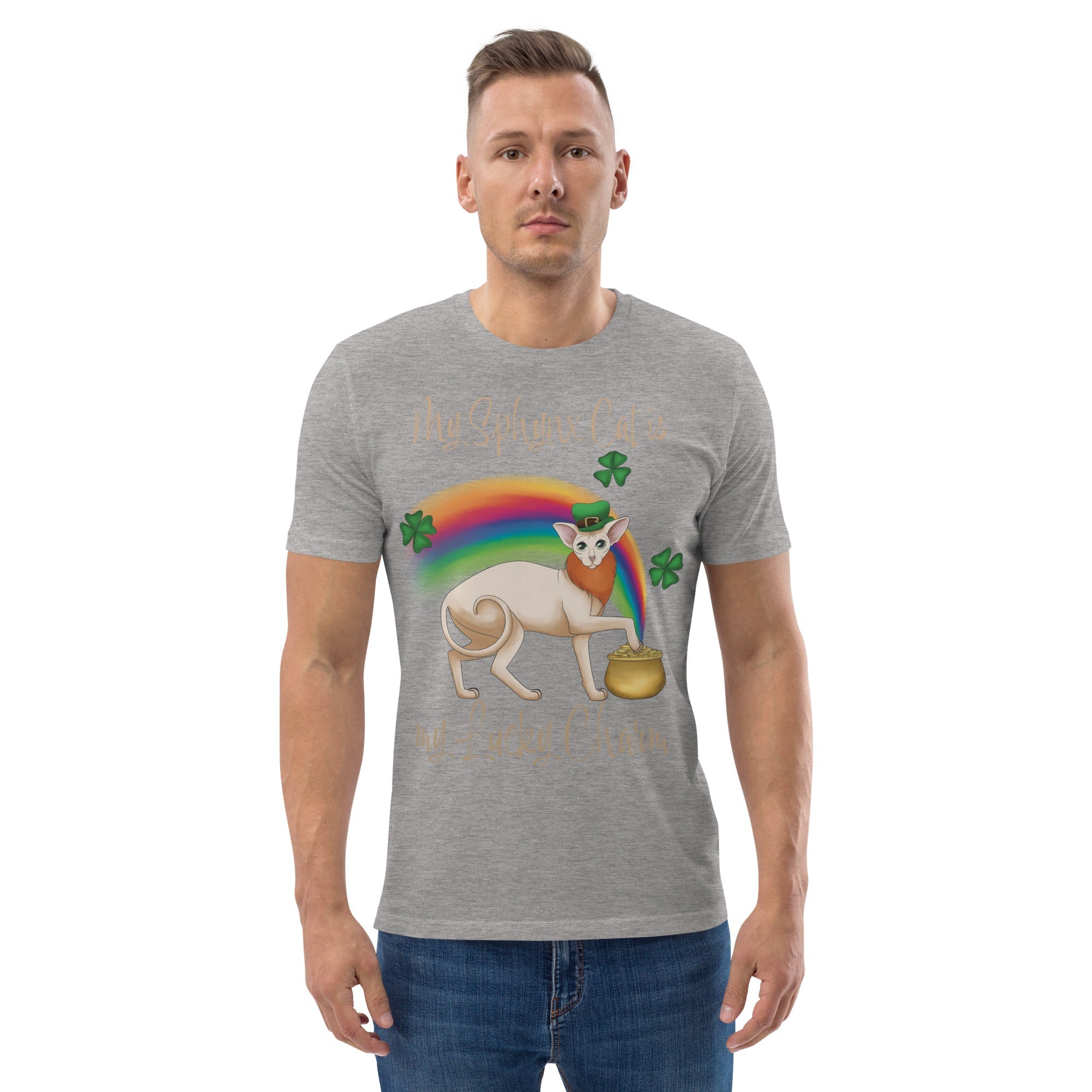 "MY SPHYNX IS MY LUCKY CHARM" UNISEX ECO TEE
