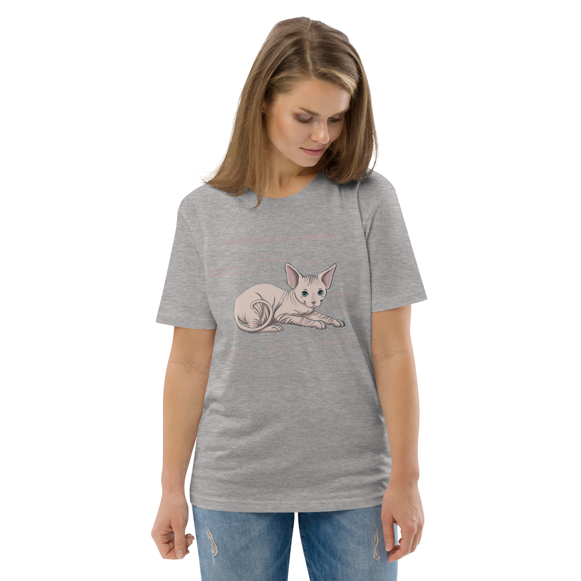 "ANATOMY OF A SPHYNX" UNISEX ORGANIC TEE