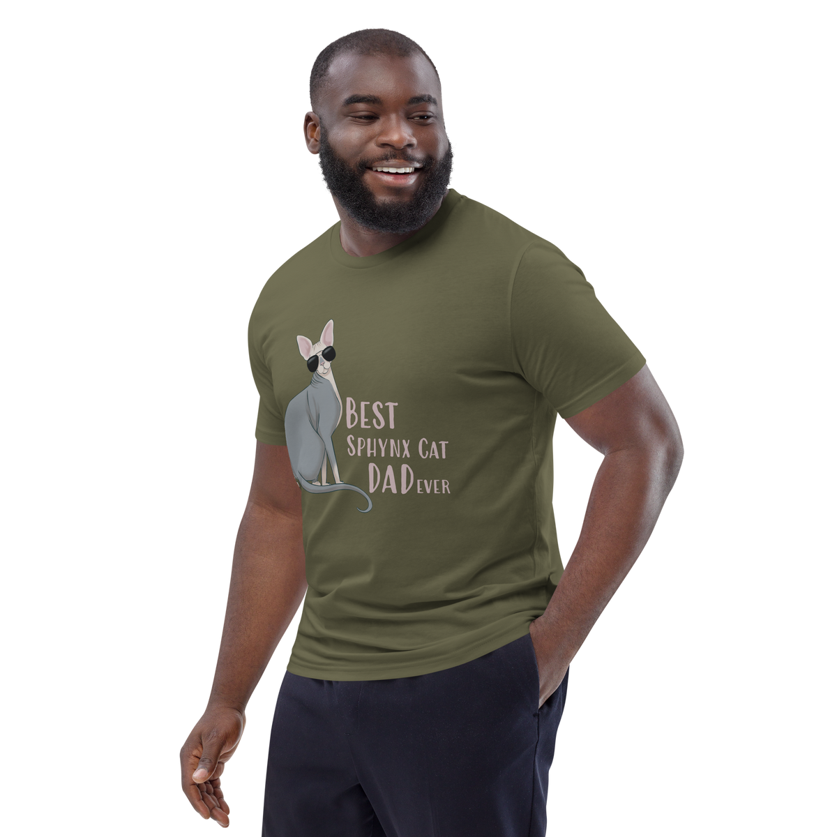 "BEST SPHYNX CAT DAD" UNISEX ECO TEE