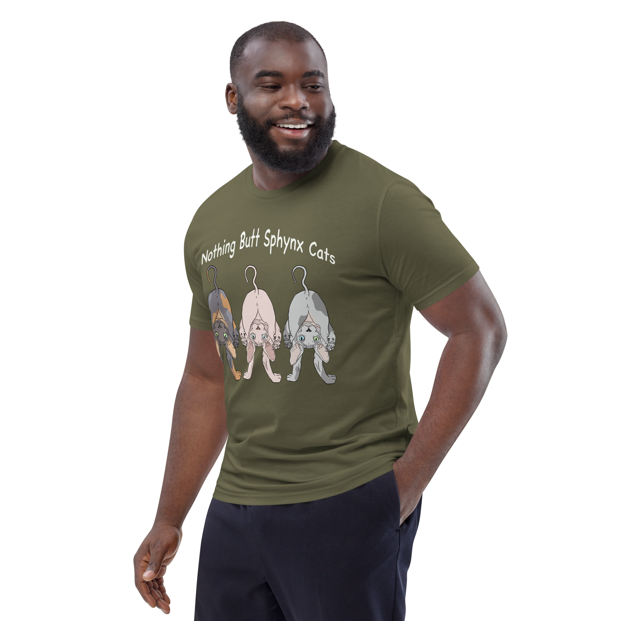 "NOTHING BUTT SPHYNX CATS" UNISEX ECO TEE