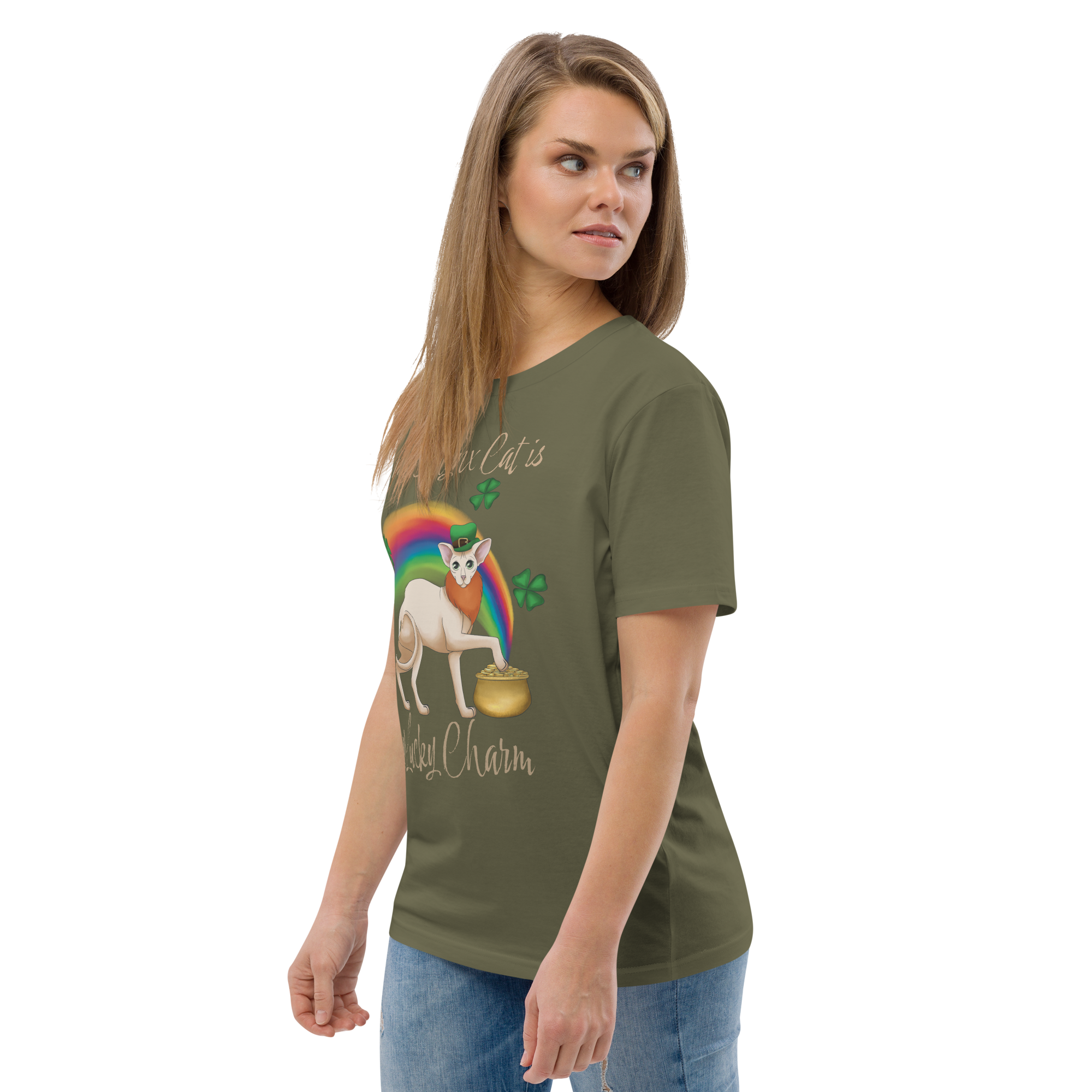 "MY SPHYNX CAT IS MY LUCKY CHARM" - UNISEX TEE