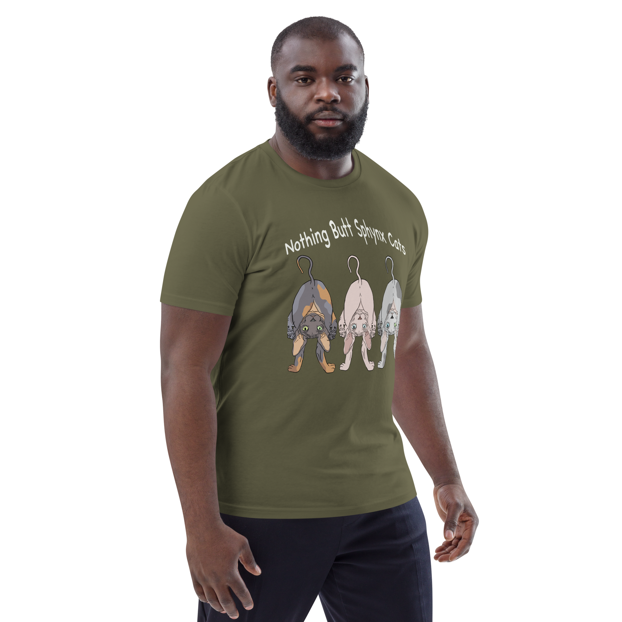 "NOTHING BUTT SPHYNX CATS" UNISEX ECO TEE