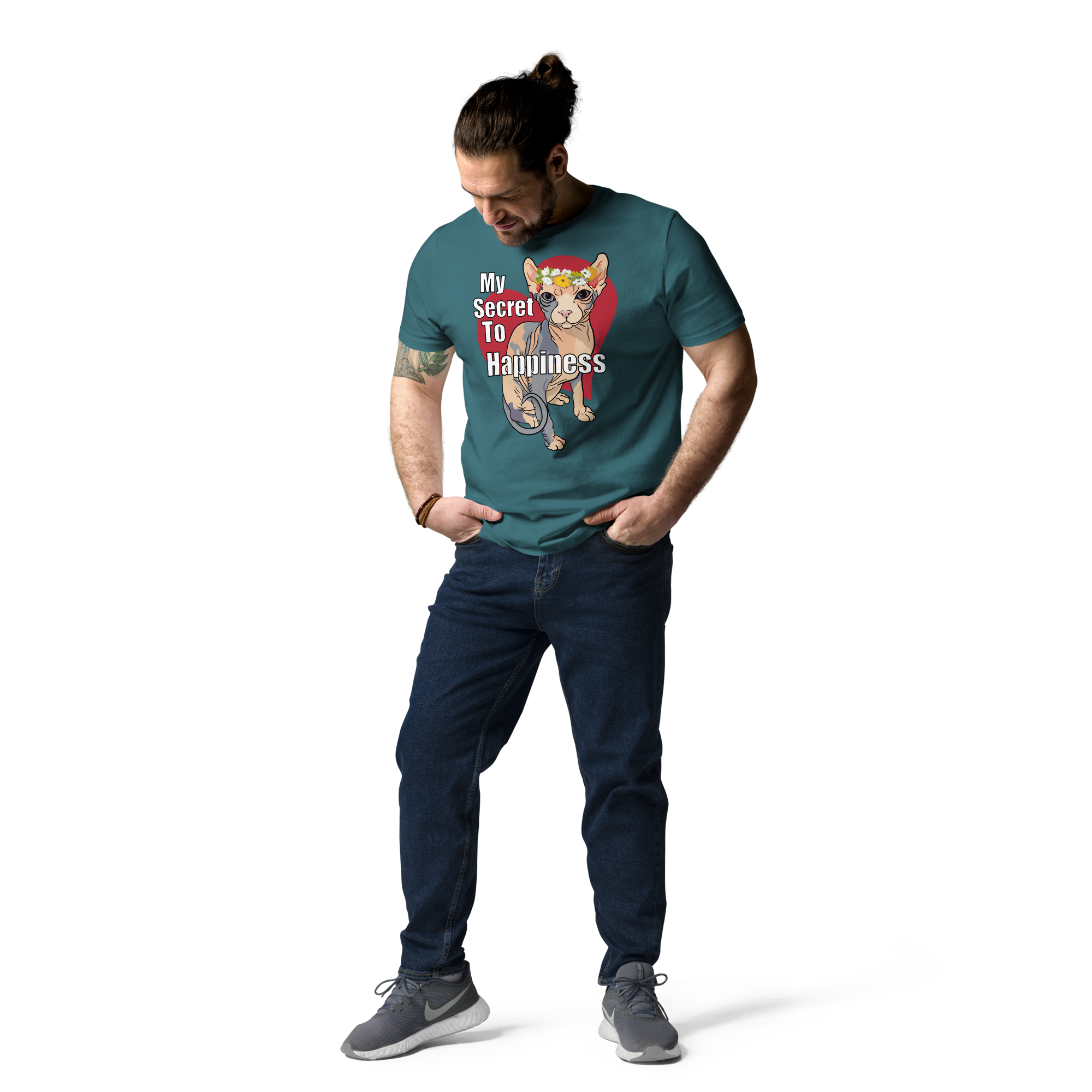 "MY SECRET TO HAPPINESS" UNISEX ECO TEE