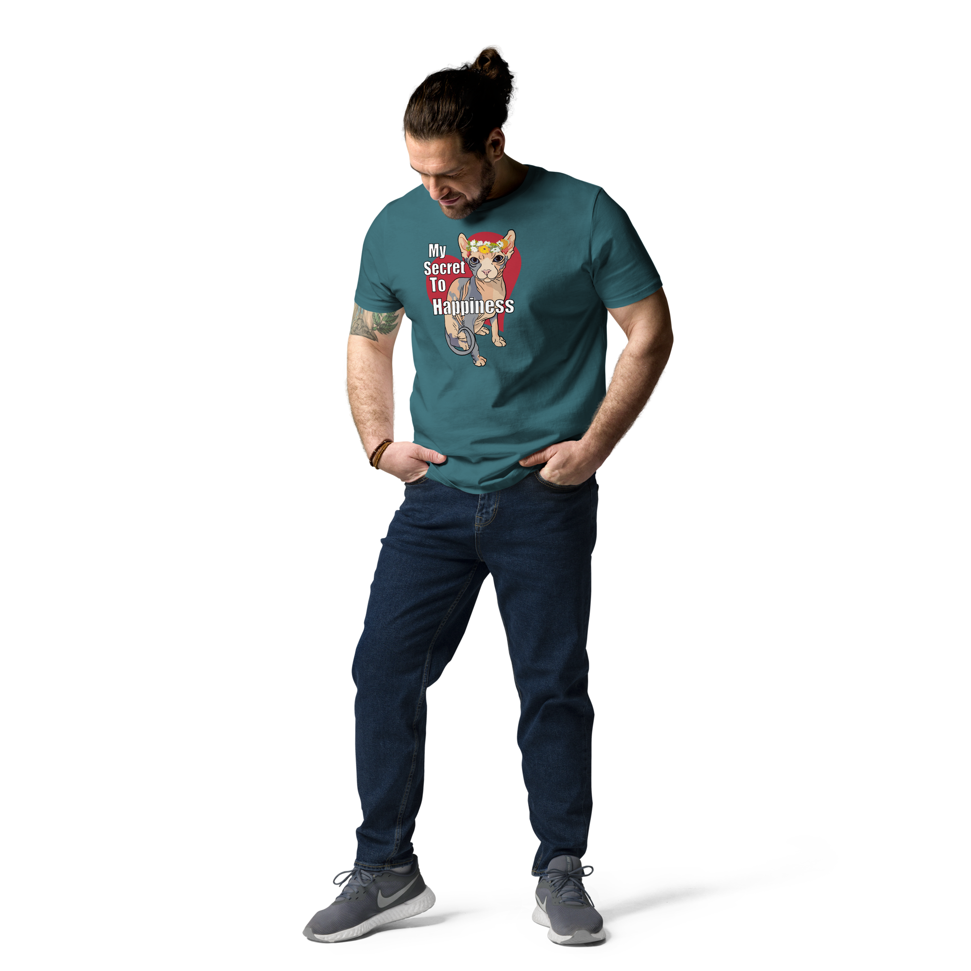 "MY SECRET TO HAPPINESS" UNISEX ECO TEE