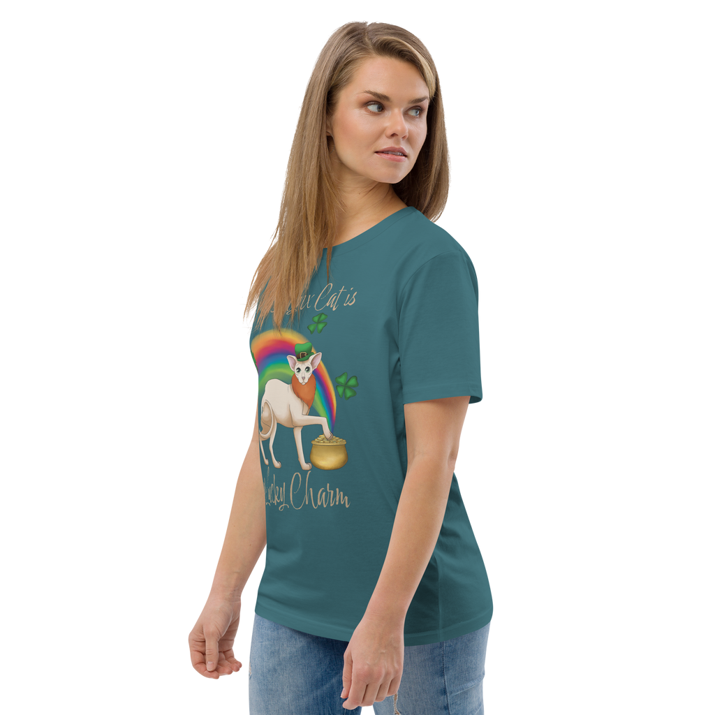 "MY SPHYNX CAT IS MY LUCKY CHARM" - UNISEX TEE