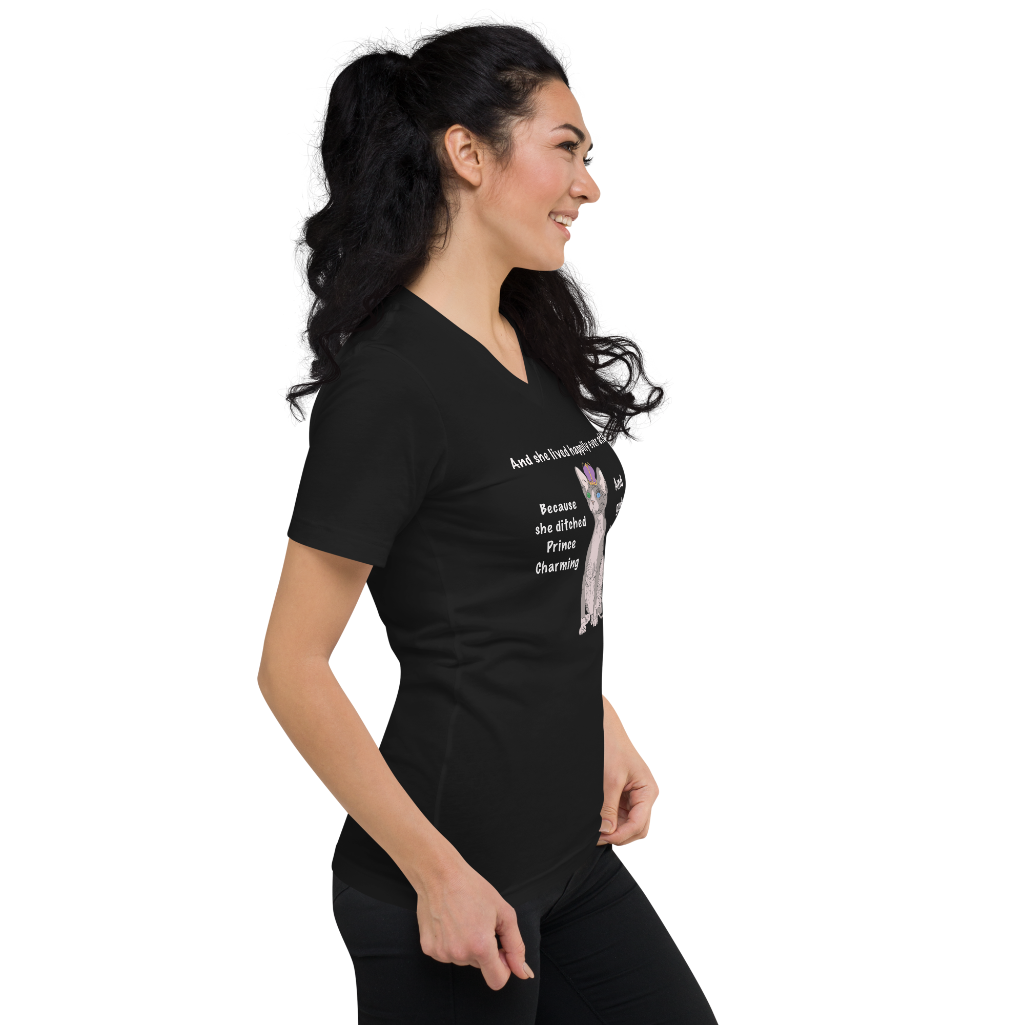 "DITCHED PRINCE CHARMING & GOT A SPHYNX CAT" ECO TEE
