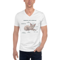 "ANATOMY OF A SPHYNX" UNISEX V-NECK TEE