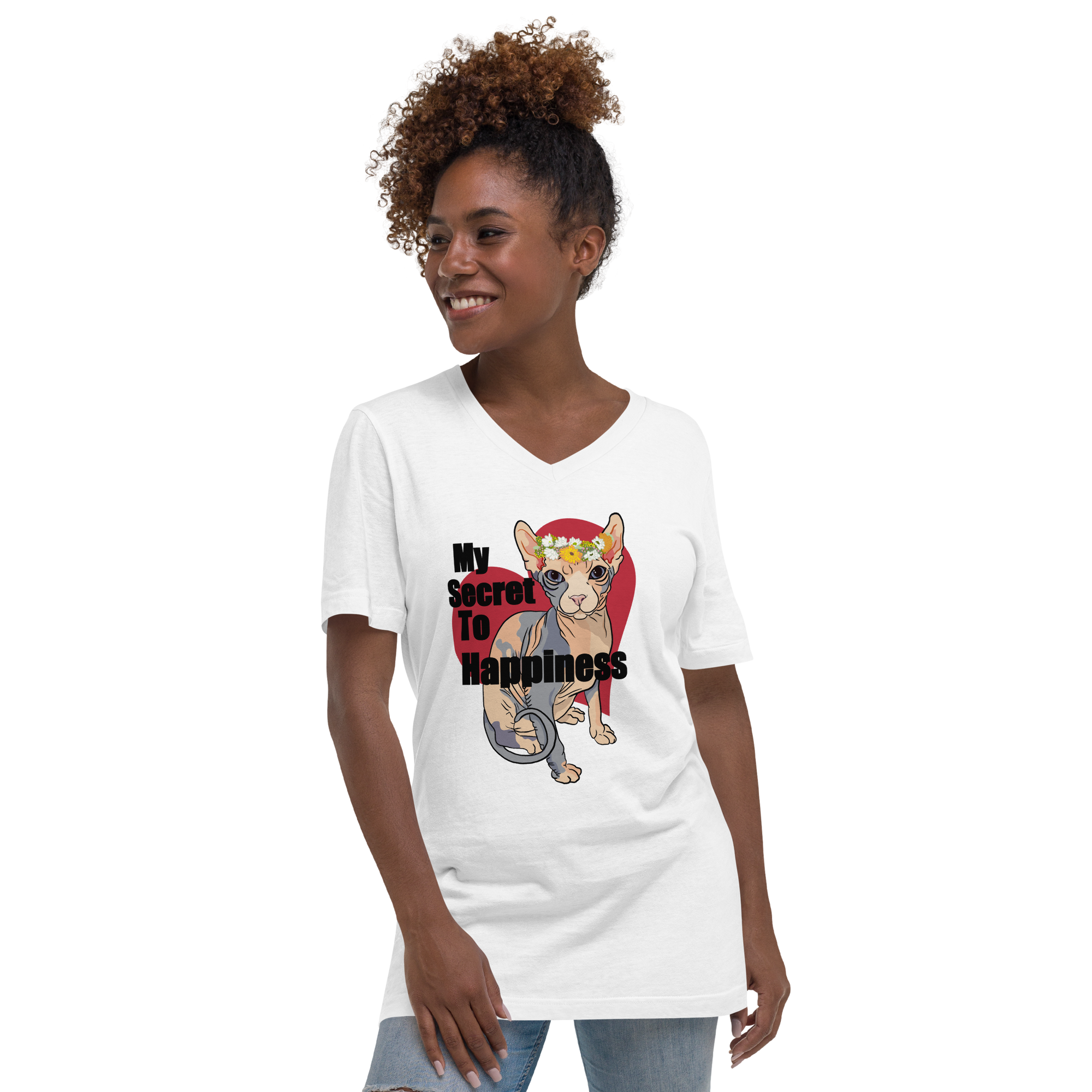 "MY SECRET TO HAPPINESS" UNISEX ECO TEE
