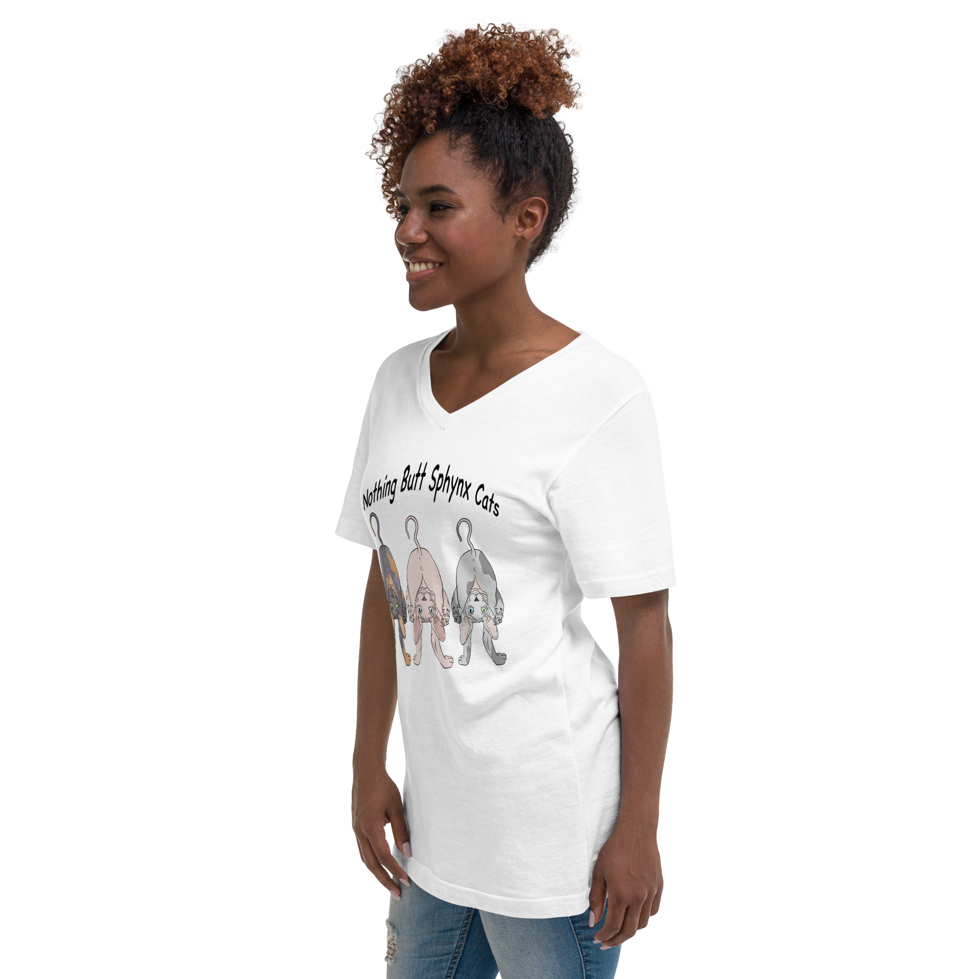 "NOTHING BUTT SPHYNX" UNISEX ECO TEE