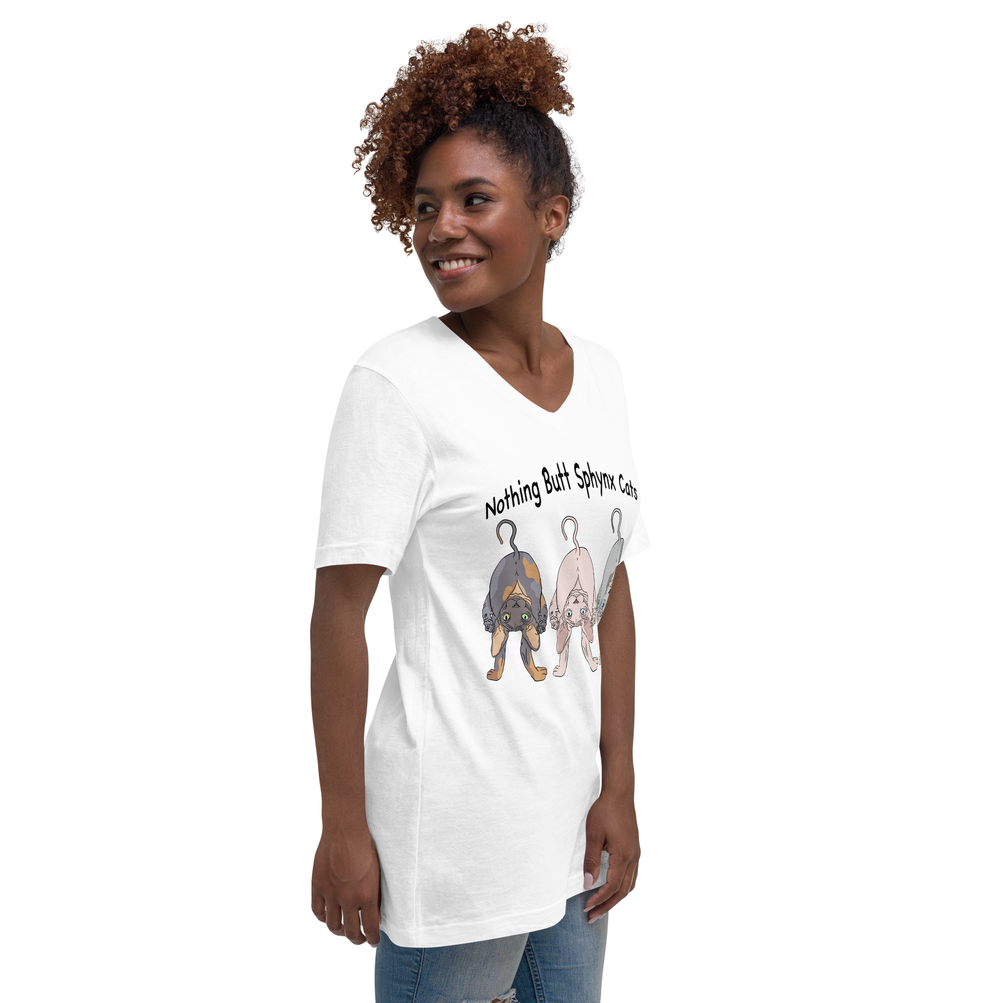"NOTHING BUTT SPHYNX" UNISEX ECO TEE