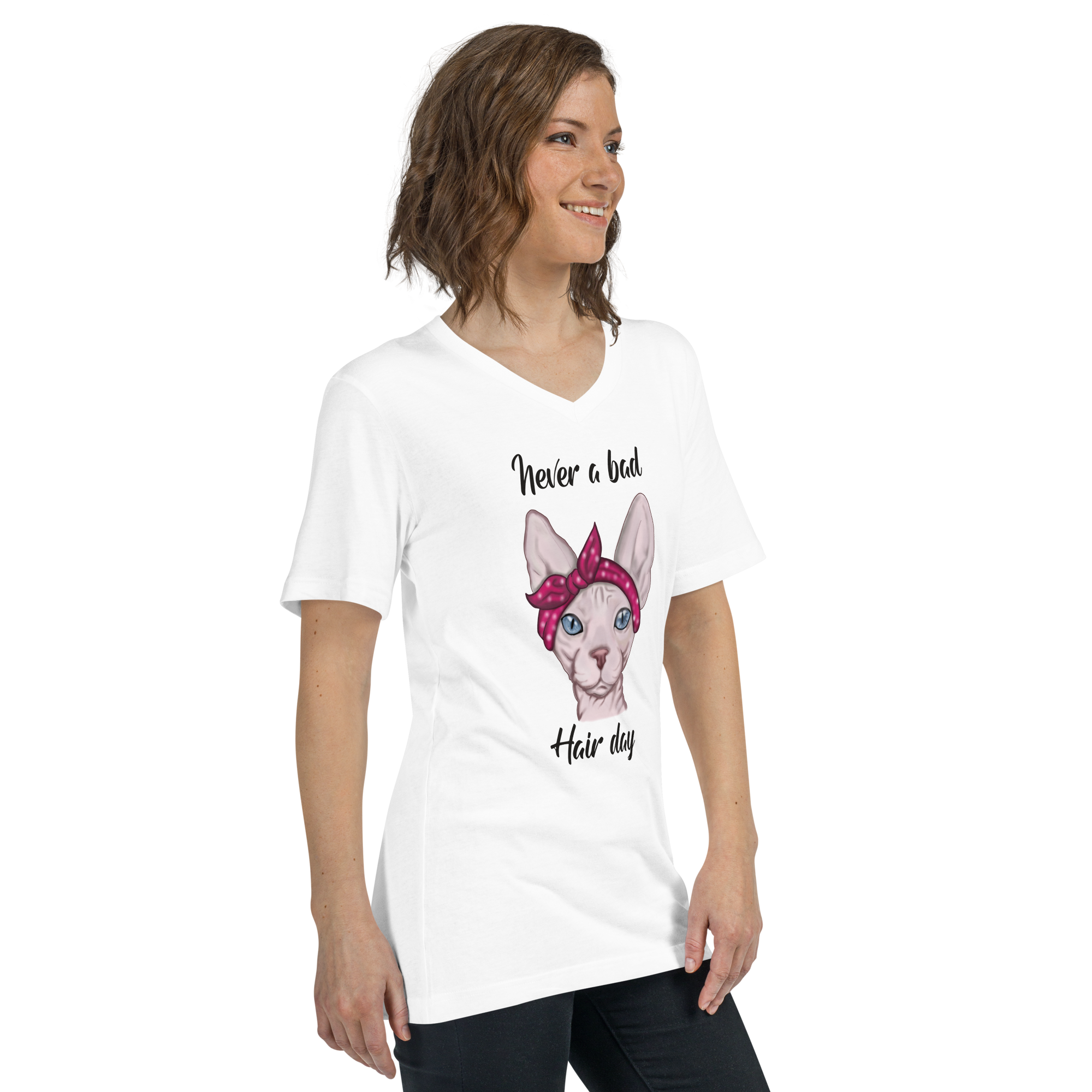 "NEVER A BAD HAIR DAY" UNISEX ECO TEE