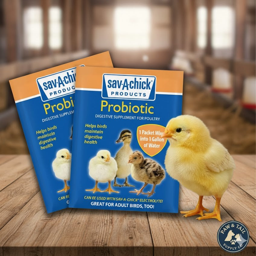 Chicken Adult Bird Sav-a-chick Probiotic Digestive Health Supplement Poultry 3pck