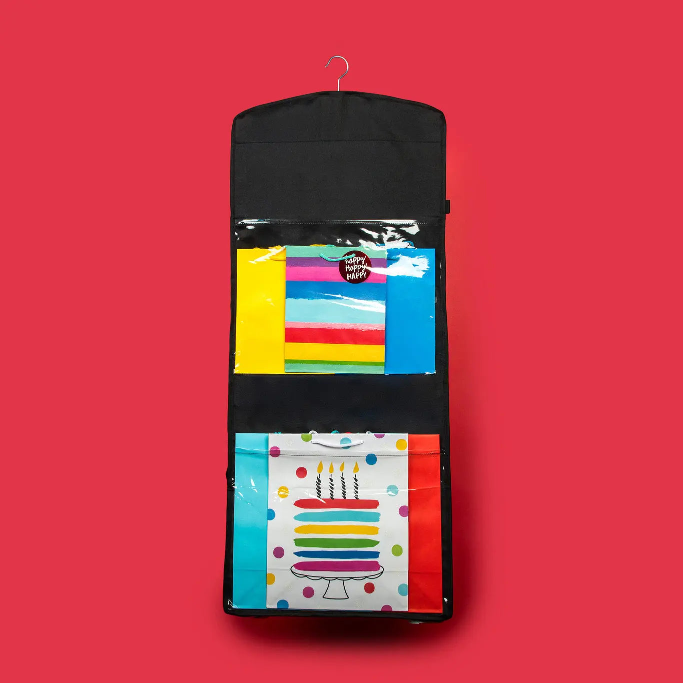 Gift Wrap Storage Organizer Wrapping Paper Holder Christmas Gift Bag Hanging Container