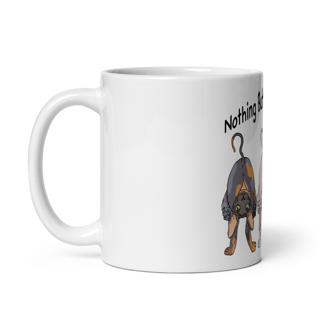 "NOTHING BUTT SPHYNX CATS" COFFEE MUG