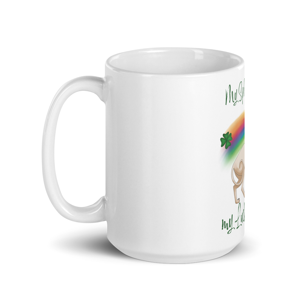 "MY SPHYNX IS MY LUCKY CHARM" COFFEE MUG