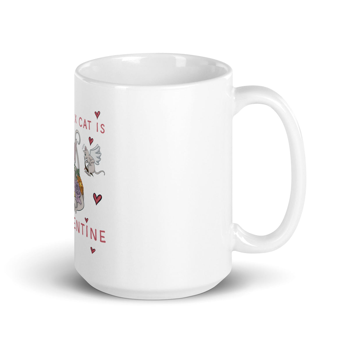 "MY SPHYNX CAT IS MY VALENTINE" COFFEE MUG