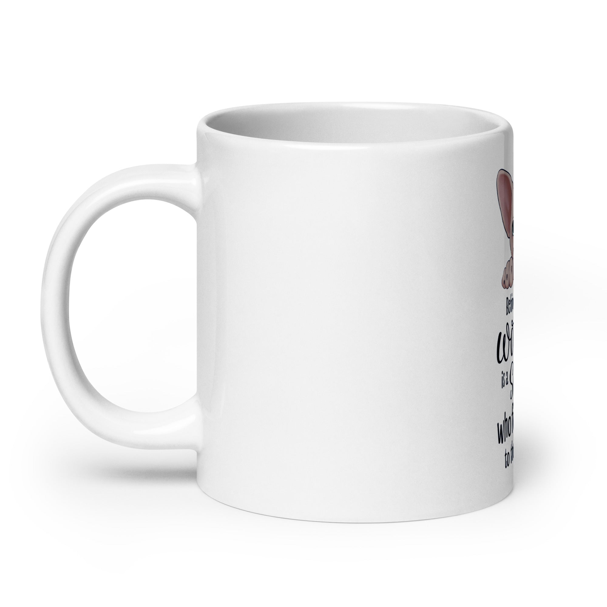 "BEHIND EVERY WOMAN" SPHYNX MUG
