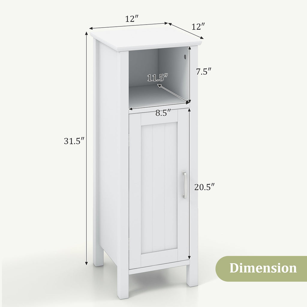 Bathroom Storage Organizer with 2-Tier Cabinet