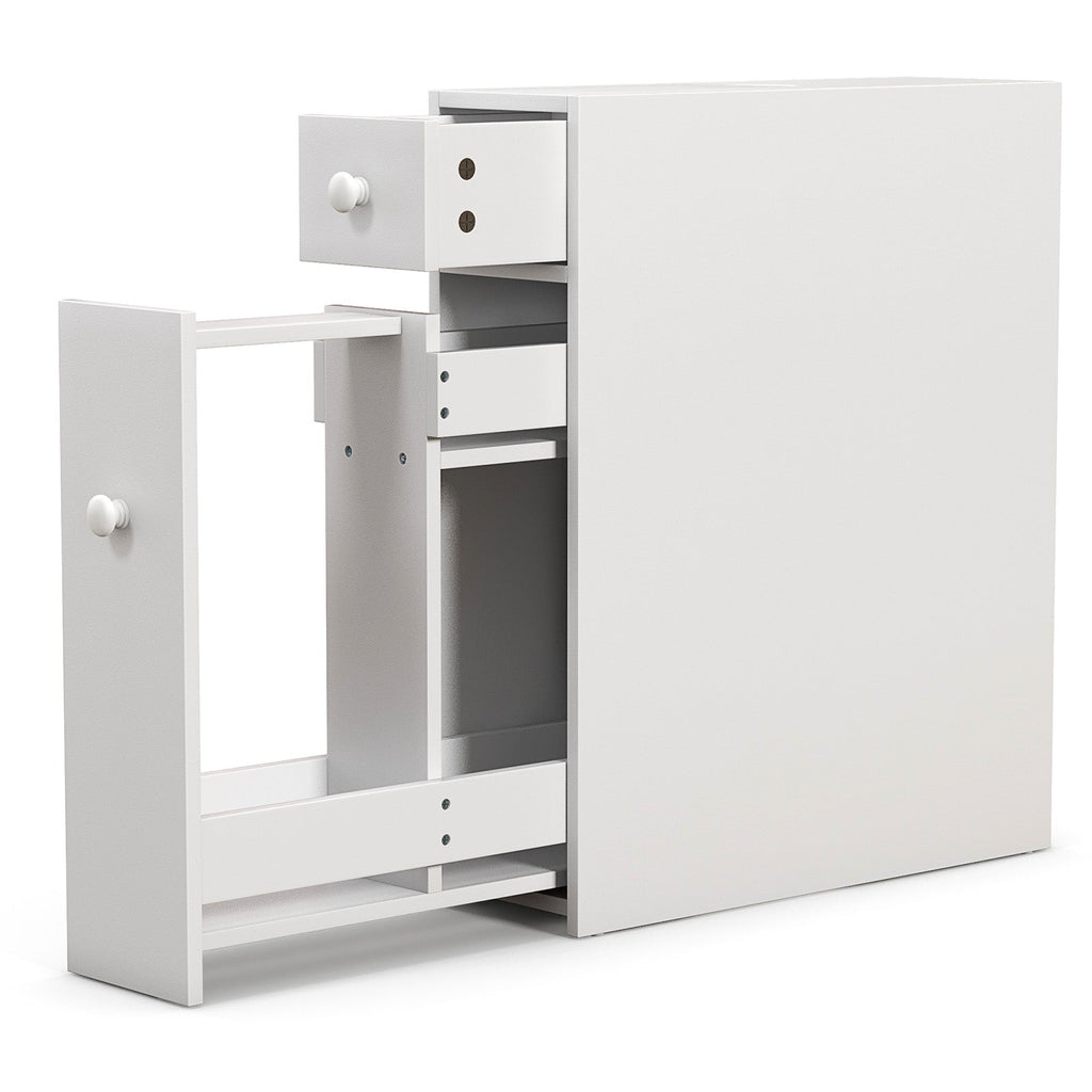 Black Bathroom Cabinet Space Saver Storage Organizer