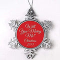Will You Marry Me Christmas Ornament