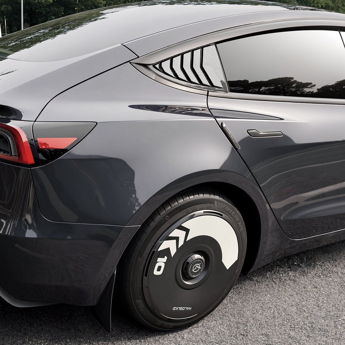 Window Visor Rain Guards for Model 3 / Y/ YL | 4-Piece Set | 3M Adhesive