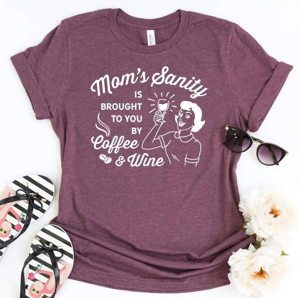 Funny Wine Tshirt for Mom