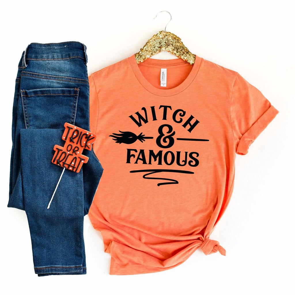 Witch & Famous Halloween Tshirt, Funny halloween shirt, Funny Witch Halloween T-shirt