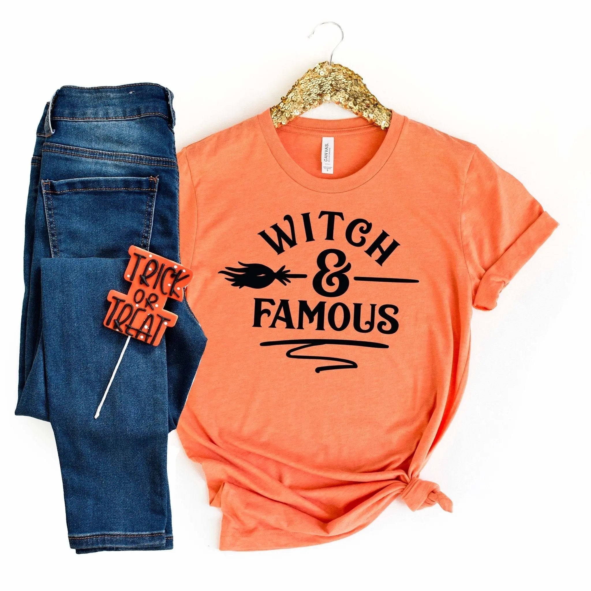 Witch & Famous Halloween Tshirt, Funny halloween shirt, Funny Witch Halloween T-shirt