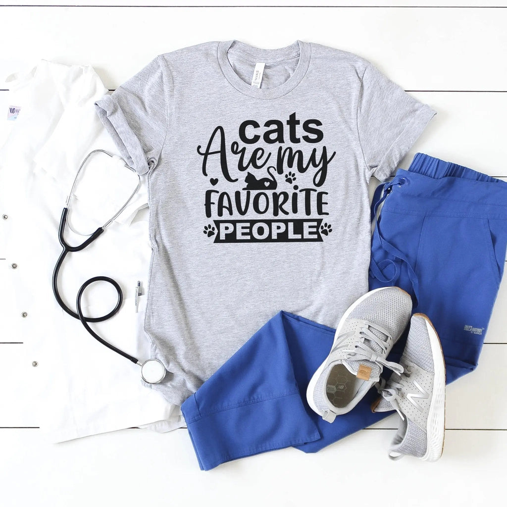 Cats are my favorite people T-shirt