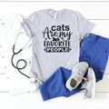 Cats are my favorite people T-shirt