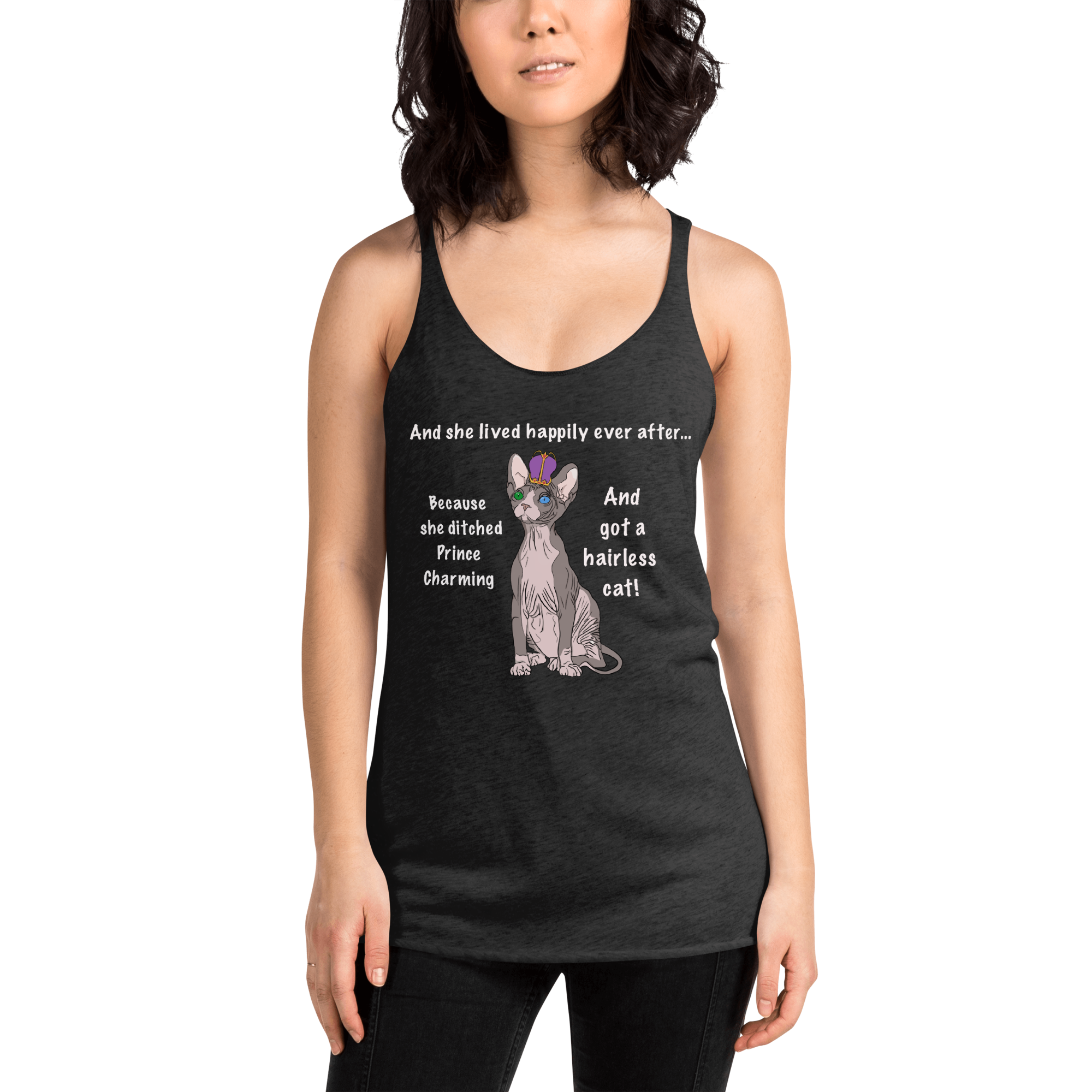"DITCHED PRINCE CHARMING & GOT A SPHYNX" TANK