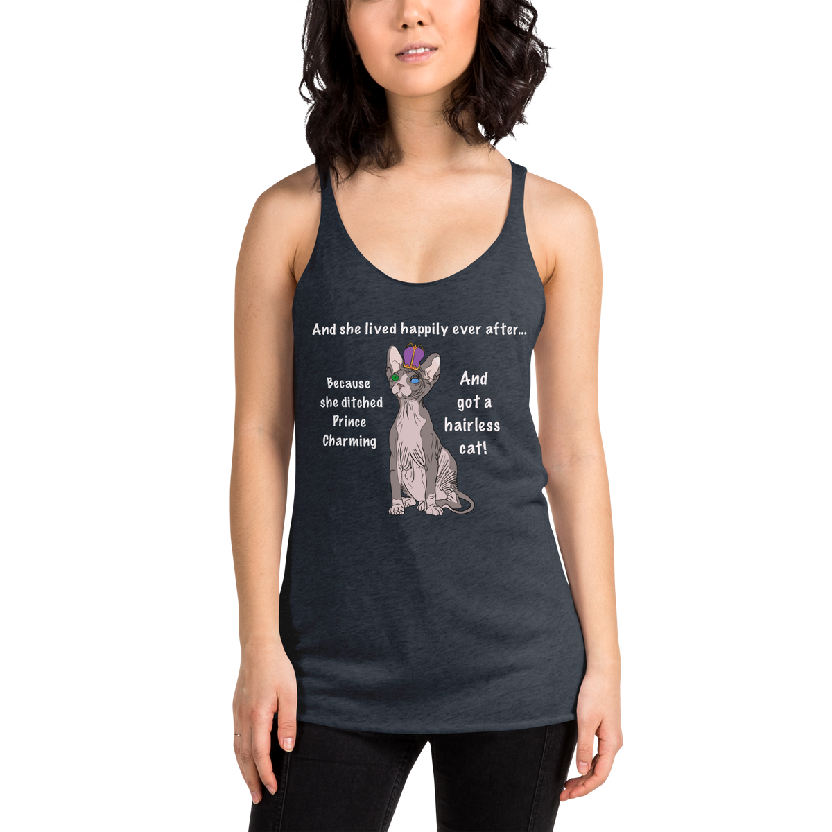 "DITCHED PRINCE CHARMING & GOT A SPHYNX" TANK