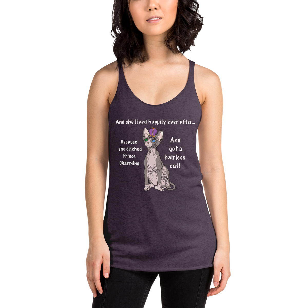 "DITCHED PRINCE CHARMING & GOT A SPHYNX" TANK