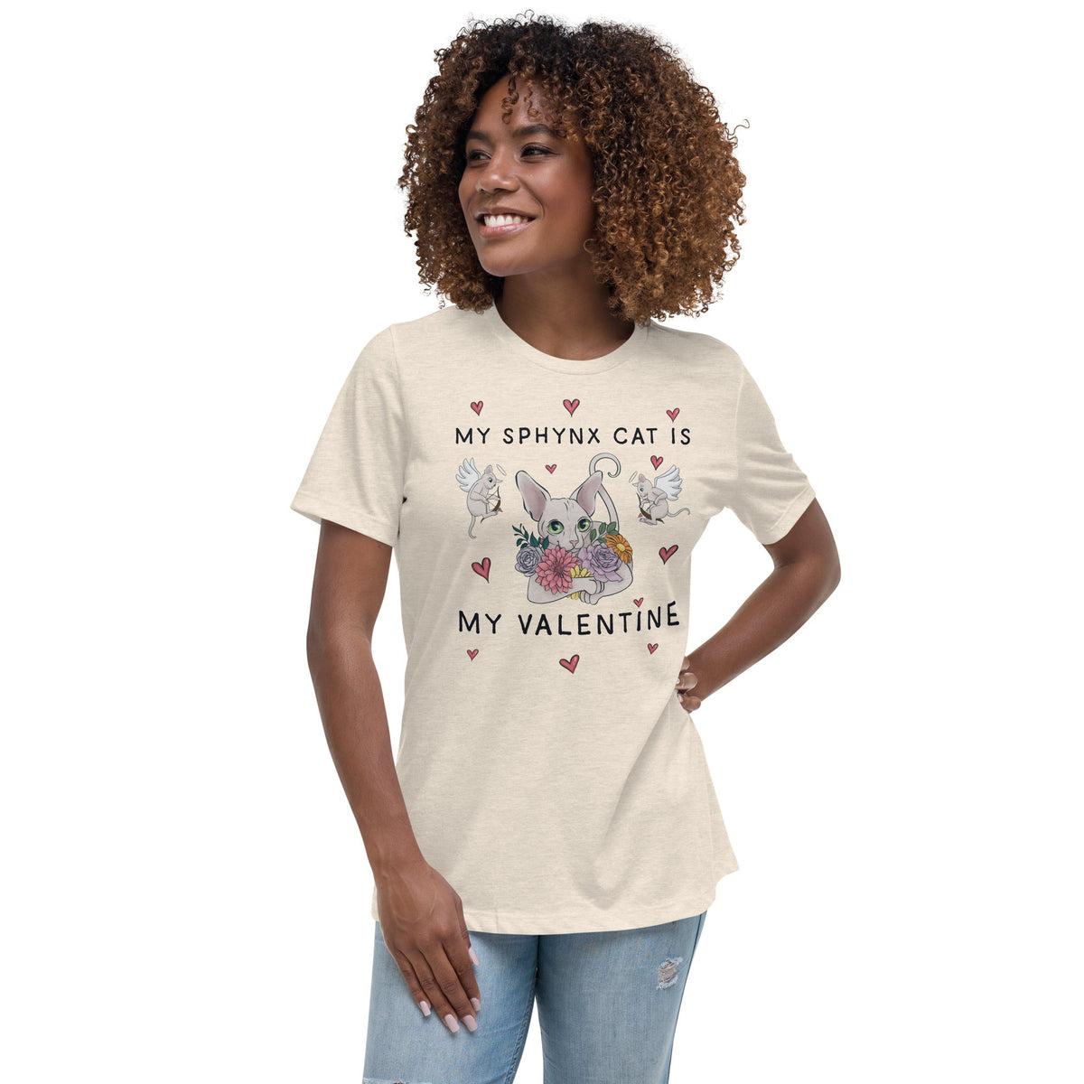 "MY SPHYNX CAT IS MY VALENTINE" TEE