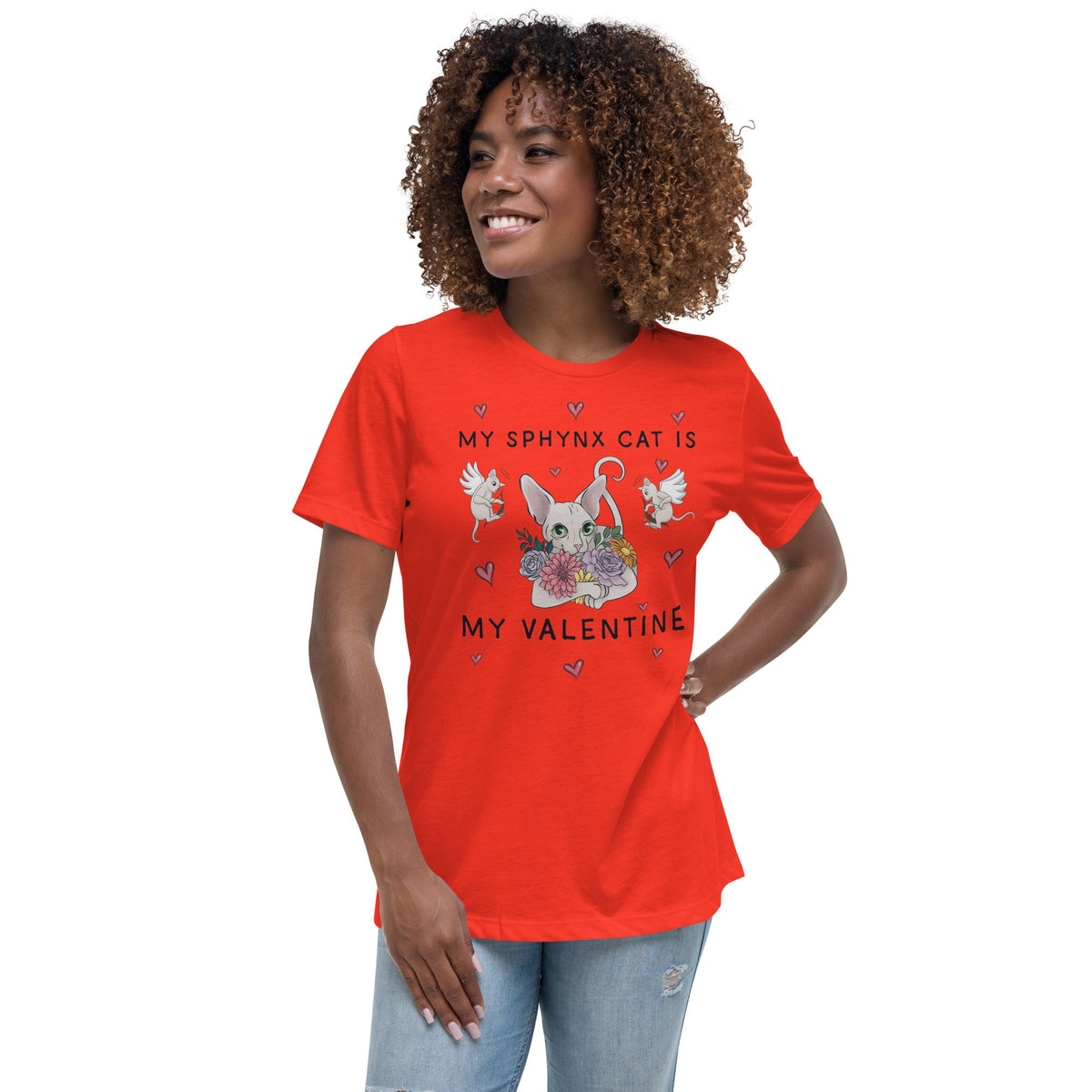 "MY SPHYNX CAT IS MY VALENTINE" TEE